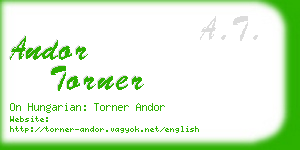 andor torner business card